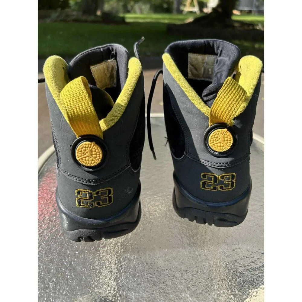 Air Jordan 9 Retro Dark Charcoal & University Gold - Men's 10.5 Women's 12 Shoes